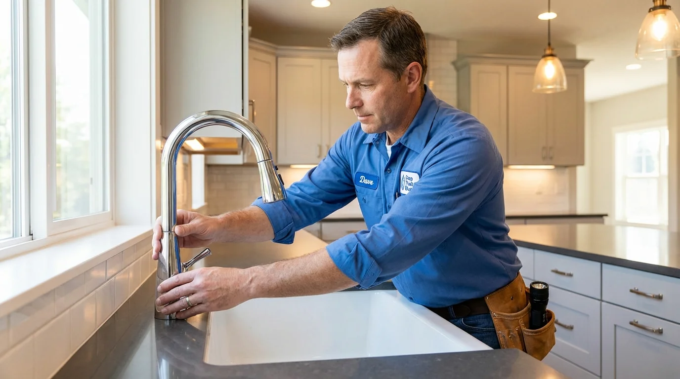 Kitchen faucet installation by Johns Plumbing LLC in Mars