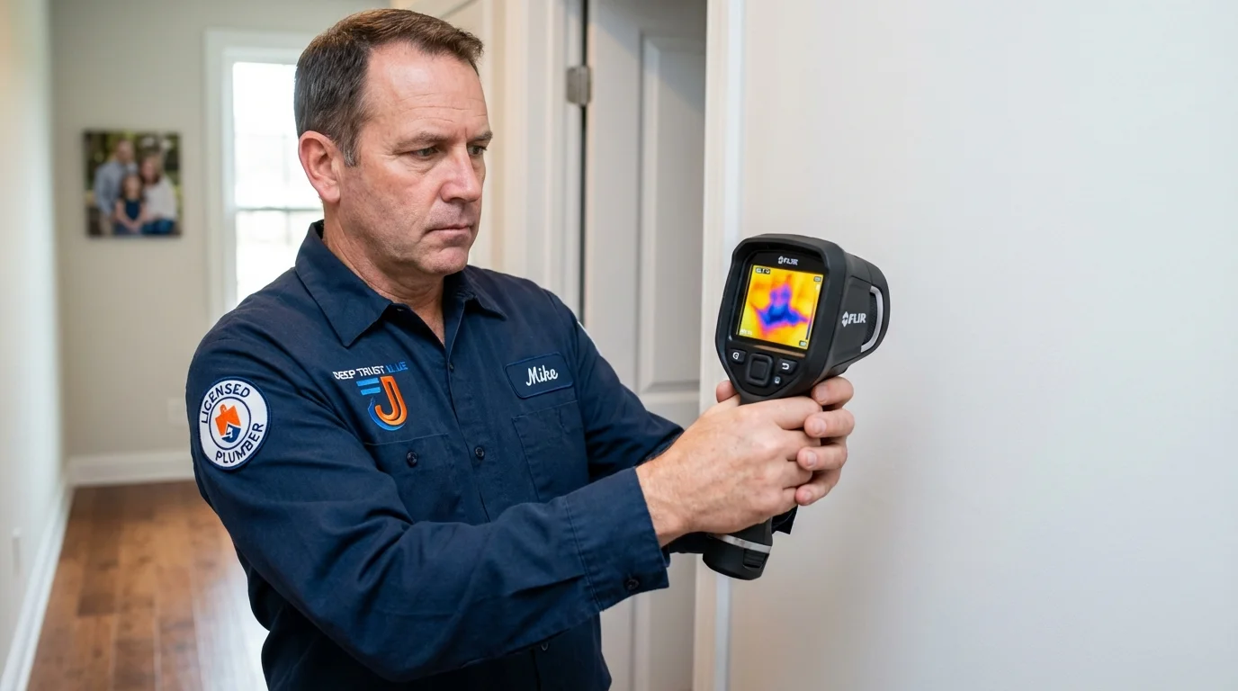 Thermal imaging leak detection by Johns Plumbing LLC in Mars